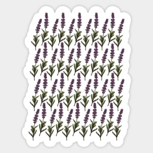 Vintage Lavender Pattern Sticker